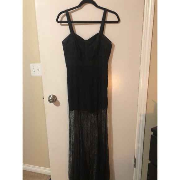 Black Bodice Maxi Dress. - Picture 1 of 3